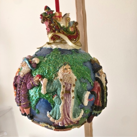 Christopher Radko 2001 Santas Around The World - 5 in Boxed Ornament Vintage EUC - Picture 4 of 14